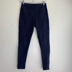 ALBION Dark Blue Solid 3/4 Leggings